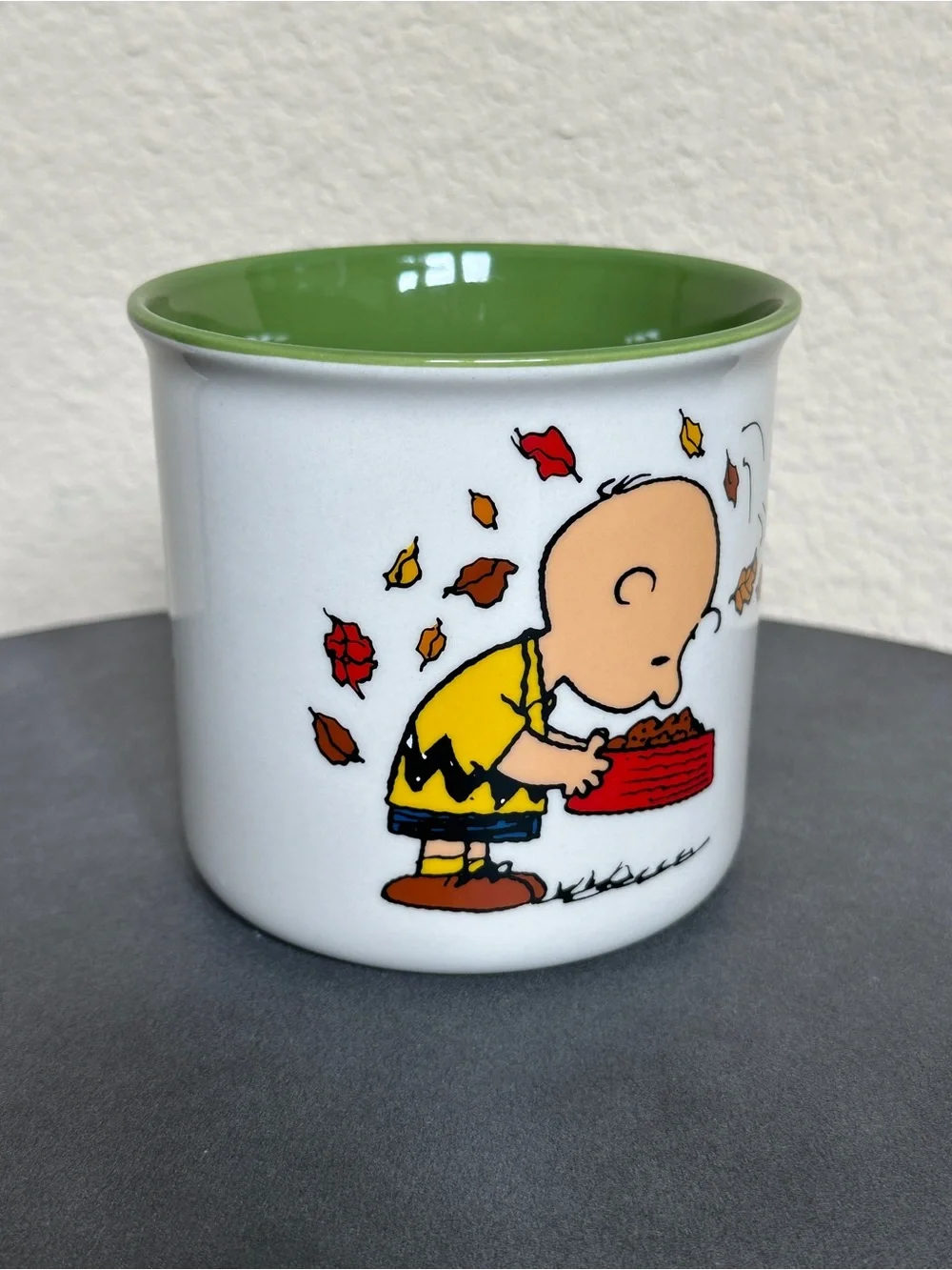 Peanuts Snoopy Charlie Fall Thanksgiving 21 fl oz Large Coffee Mug Cup Be Giving